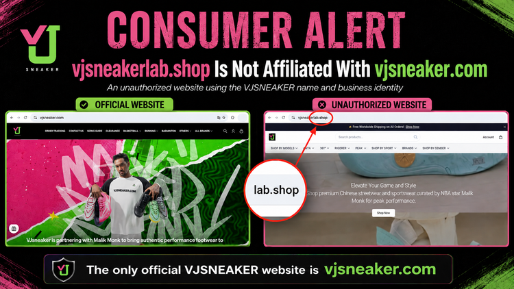 Consumer Alert: Verify the Official VJSNEAKER Website