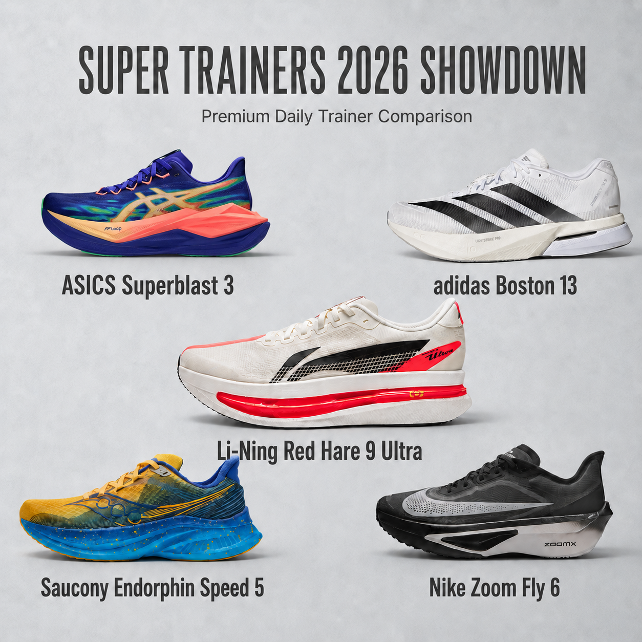 Super Trainers 2026 Showdown: Li-Ning Red Hare 9 Ultra, ASICS Superbla ...