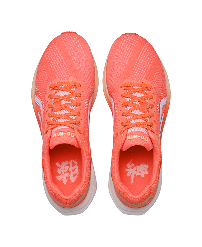 DO WIN Three Generations Of God Of War Cushioning Coverage Support Low Top Marathon Running Shoes Unisex Peach Pink 