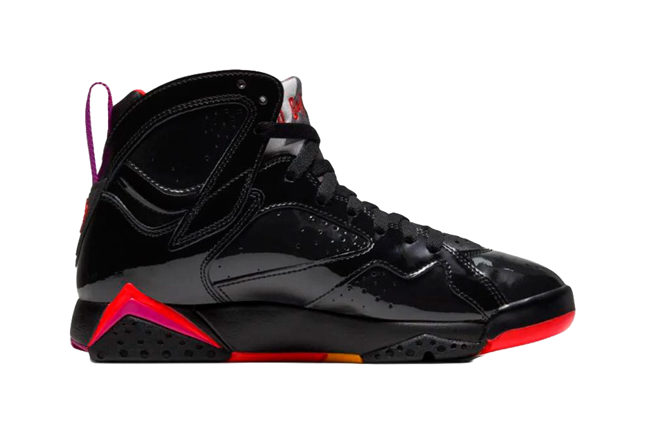 Jordan 7 Retro Black Patent Womens  vjsneaker.com