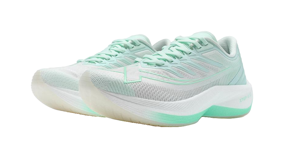 XTEP Integrated Molding Generation 1 Cushioning Wear-Resistant Low-Top Running Shoes Women's Foam Green/Sail White 