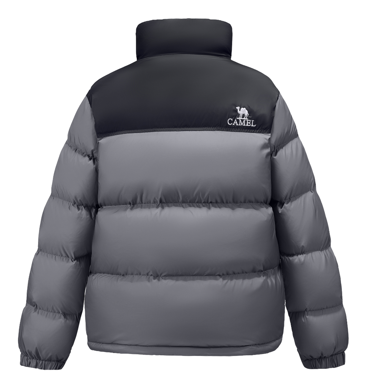 CAMEL Outdoor Color Block Soft Windproof Cold Resistant Down Jacket Unisex  vjsneaker.com