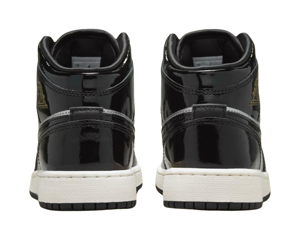 Jordan Air Jordan 1 Abrasion Resistant Mid Top Childrens Basketball Shoes Black  VJSNEAKER