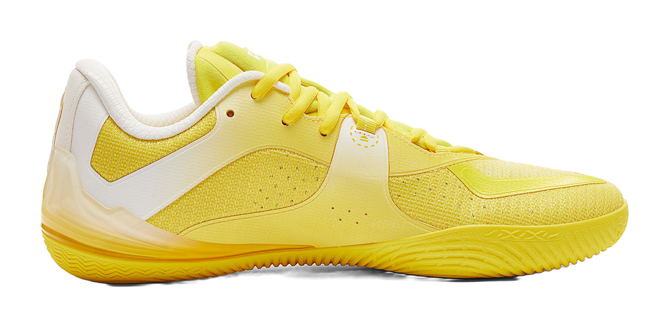 Peak style extremely unique Hornet shoes with integrated horizontal cushioning technology, flexible and ground hugging, silky low top basketball shoes for men, shining yellow  VJsneaker