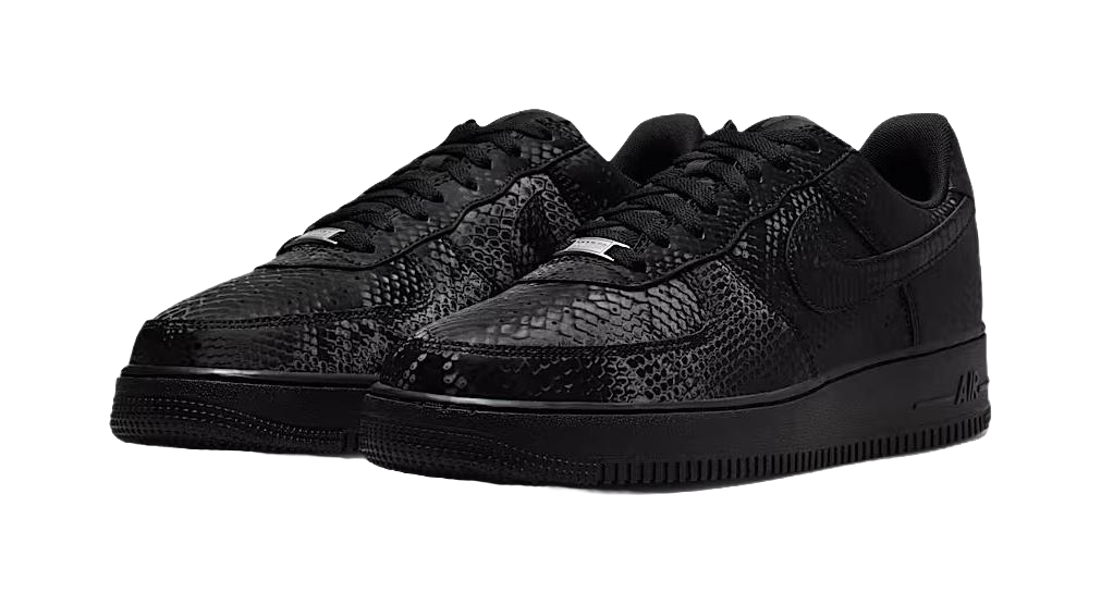Nike Air Force 1 Breathable Low top Skateboard Shoes Mens Black  vjsneaker.com