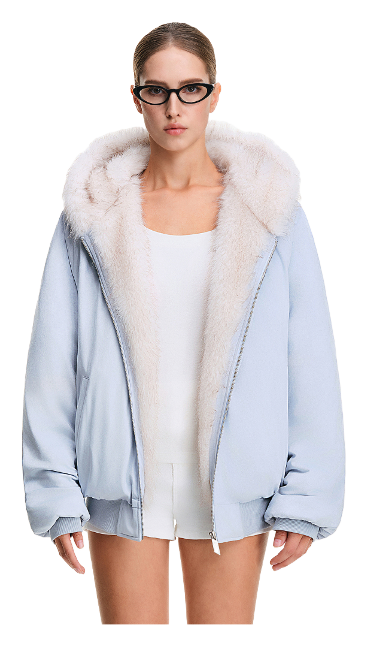 FDR Puffer Jackets Unisex Fur Collar Moderate  vjsneaker.com