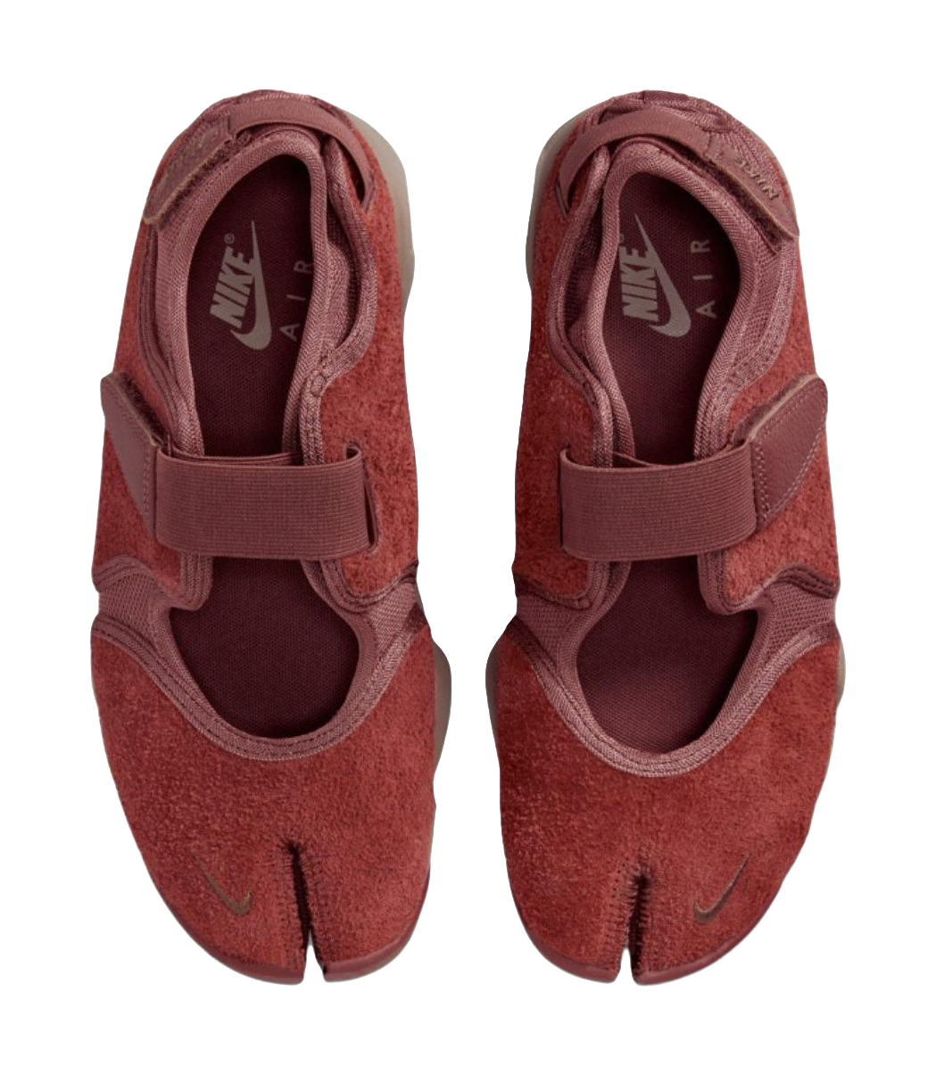 Nike Air Rift Anti Slip Wear Resistant Low Top Casual Shoes Womens Red Brown  vjsneaker.com