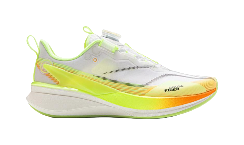 LINING YOUNG Red Hare 8 PRO Anti Slip Wear Resistant Low Top Kids' Running Shoes White Yellow 