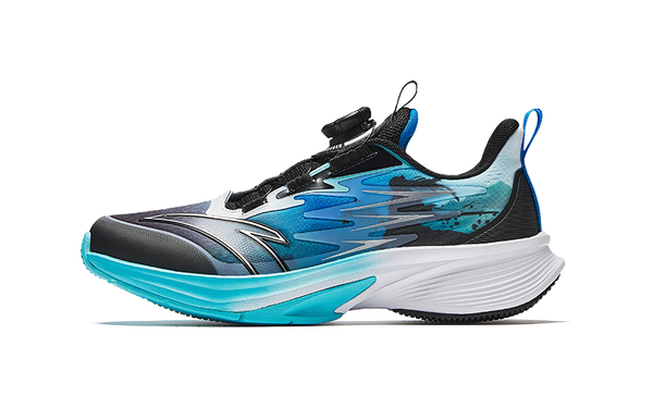 Antakids Lurid Wave Abrasion Resistant Rebound Breathable Lightweight Cushioning Low top Kids' Running Shoes Teenagers 