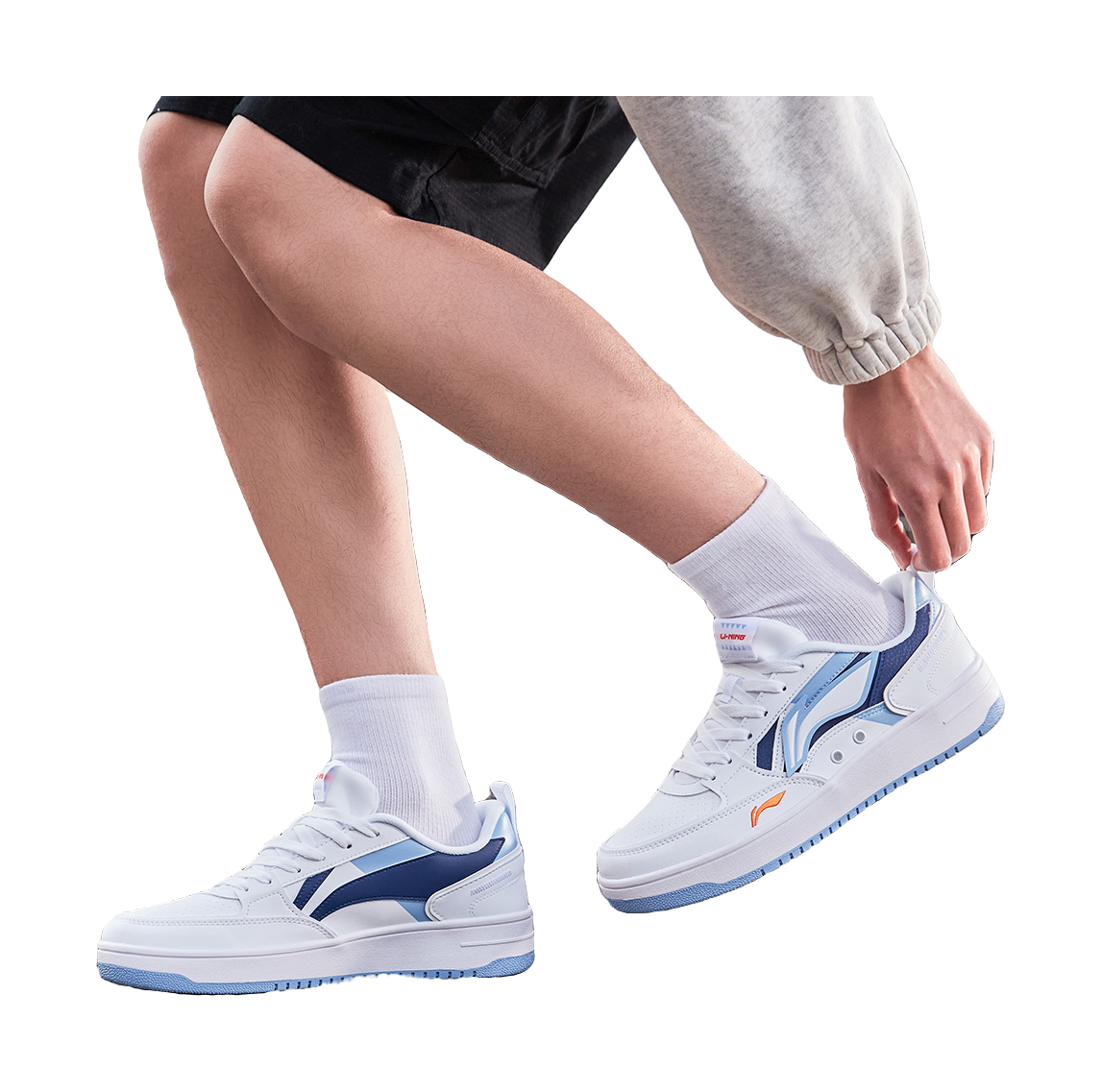 Li Ning Sea And Sichuan Slip Resistant Cushioning Abrasion Resistant Lightweight Low top Skateboard Shoes Mens  VJSNEAKER