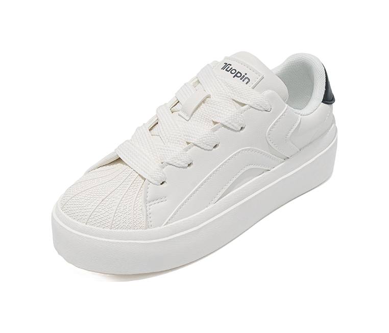 TUOPIN Pie Shoes Couple's Shell Head Slip Resistant And Breathable Low top Skateboard Shoes Unisex 