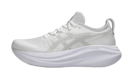 ASICS Gel Nimbus 27 White Glacier Grey  vjsneaker.com