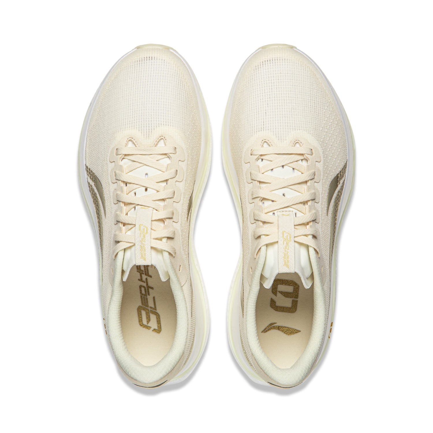 Li-Ning Red Hare 9 ULTRA Gold Lable "White Gold" ARPW007-31 - Running Shoes for Men Rice White