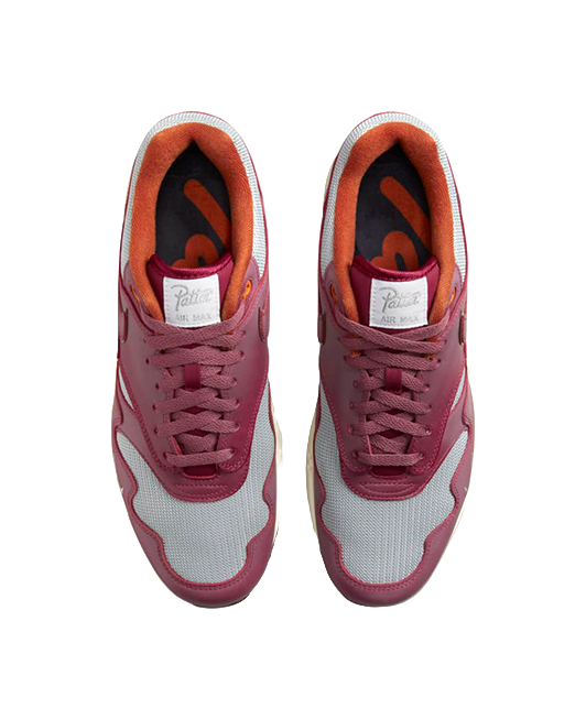 Nike Air Max 1 Patta Waves Rush Maroon Without Bracelet  vjsneaker.com
