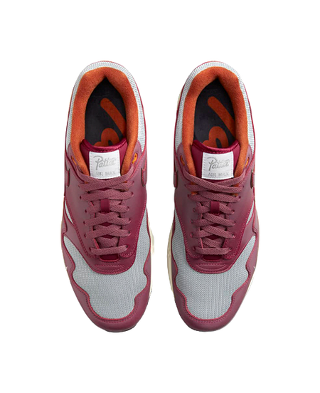 Nike Air Max 1 Patta Waves Rush Maroon Without Bracelet  vjsneaker.com