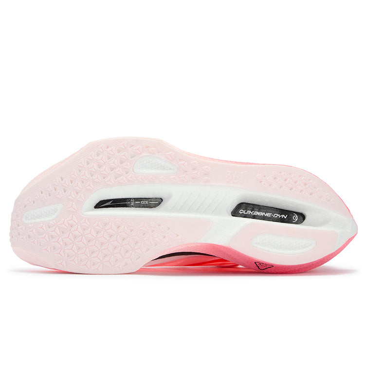 361° Flame 5 Cushioning Abrasion Resistant Breathable Low top Carbon Plate Running Shoes Unisex Neon Light Coral