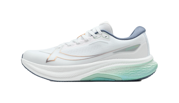 XTEP Slip Resistant And Abrasion Resistant Support Low Top Training Sprint Running Shoes Men's Classic White 