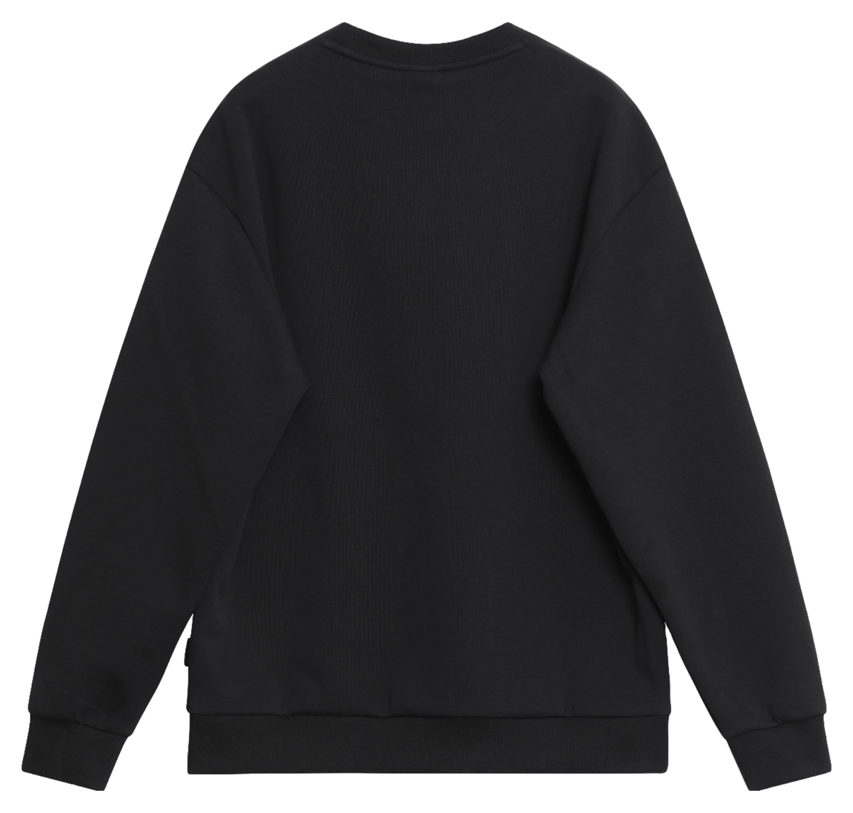 Li-Ning men’s black crewneck sweatshirt, plain back view