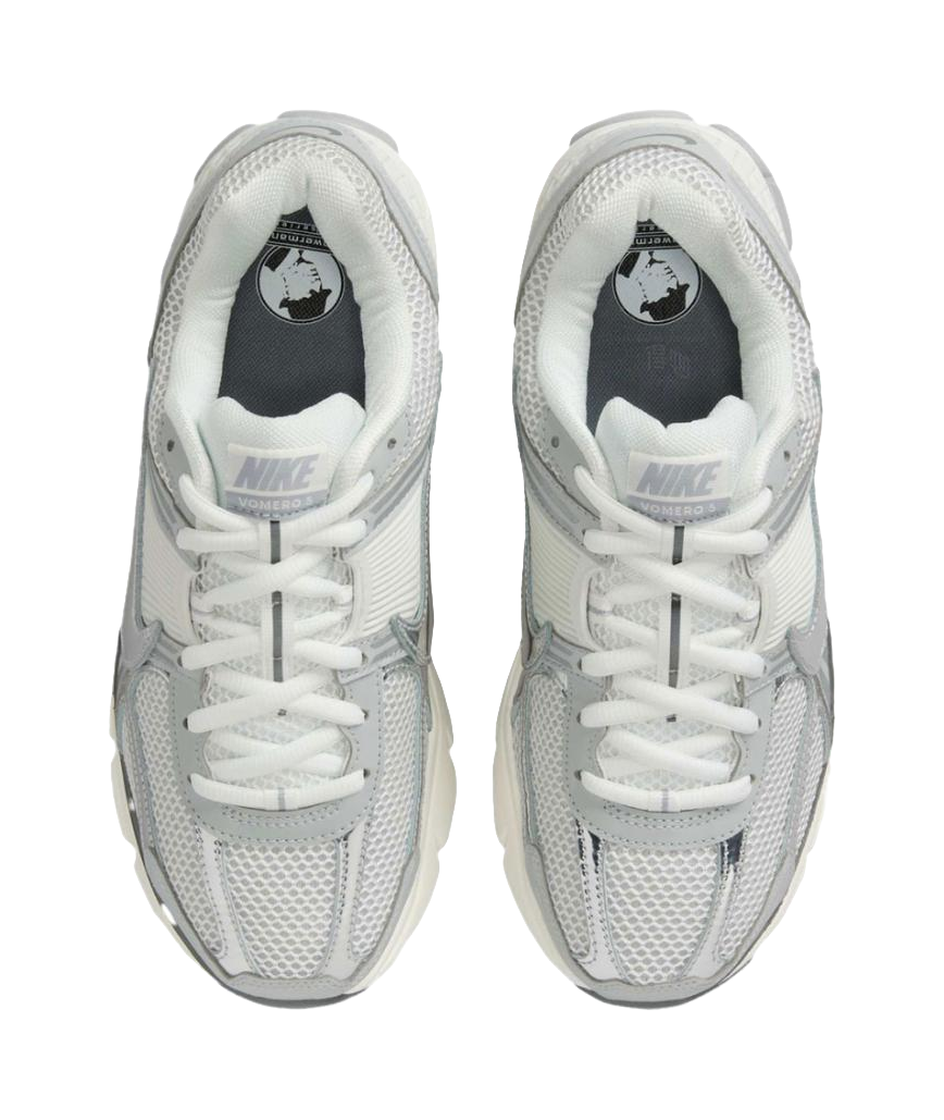 Nike Vomero 5 Breathable Support Casual Running Shoes Unisex White Silver Gray  vjsneaker.com