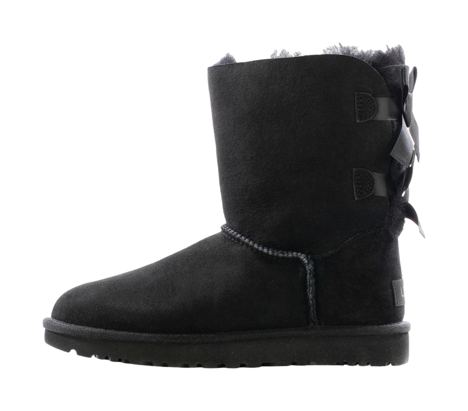 UGG Bailey Bow Ii Boot Black Womens  vjsneaker.com