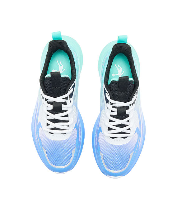 QIAODAN Light Speed 1.0 Low top Kids' Running Shoes Light Blue Teenagers 