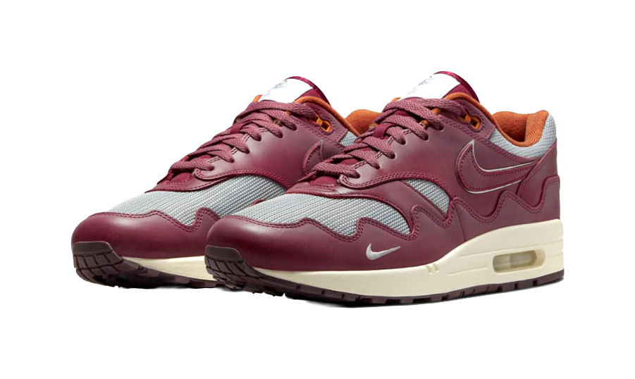 Nike Air Max 1 Patta Waves Rush Maroon Without Bracelet  vjsneaker.com