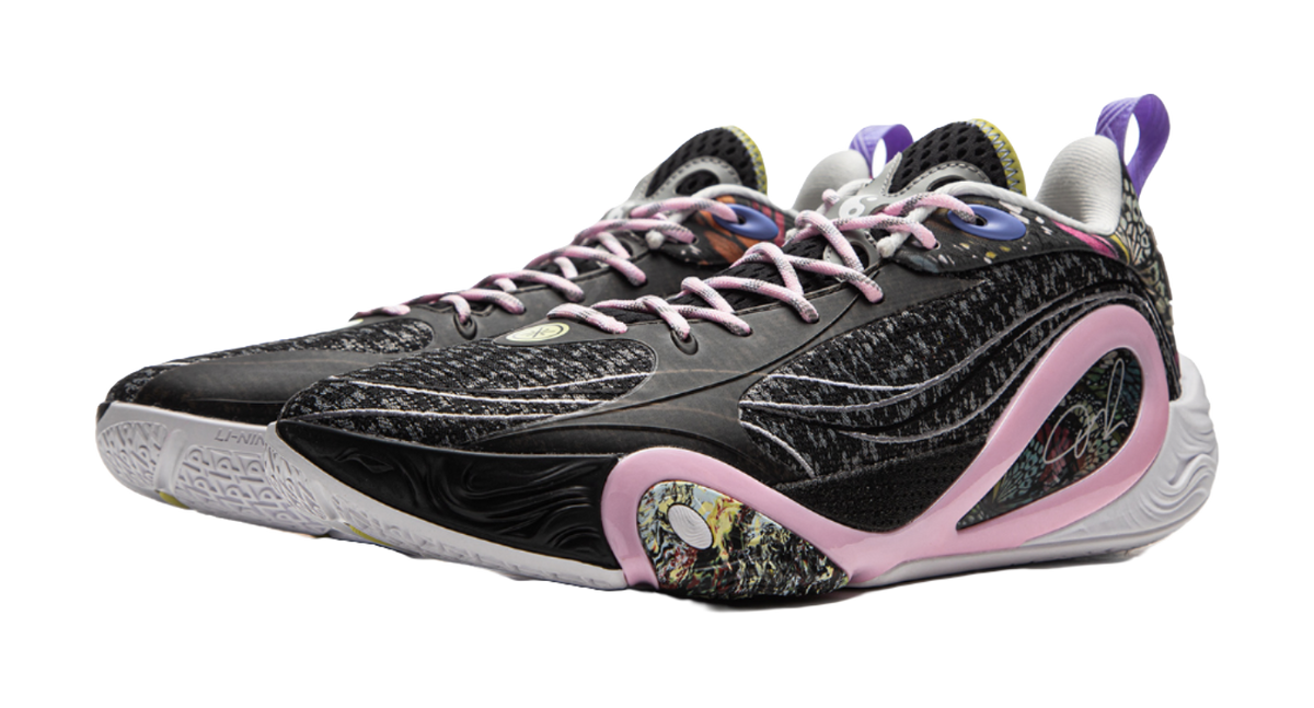 LiNing DLO1 Cushioning Slip Resistant Abrasion Resistant Lightweight Rebound Grip Low top Basketball Shoes Mens Black  VJSNEAKER