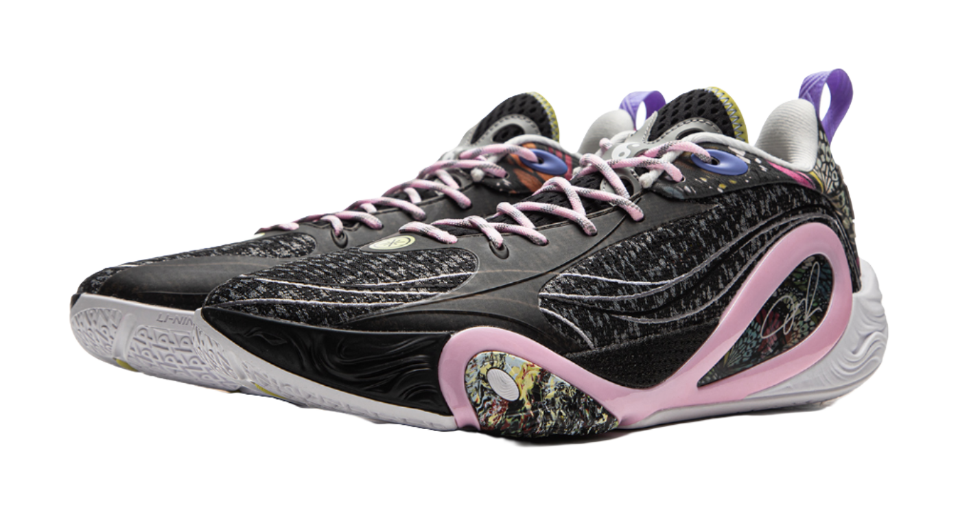 LiNing DLO1 Cushioning Slip Resistant Abrasion Resistant Lightweight Rebound Grip Low top Basketball Shoes Mens Black  VJSNEAKER