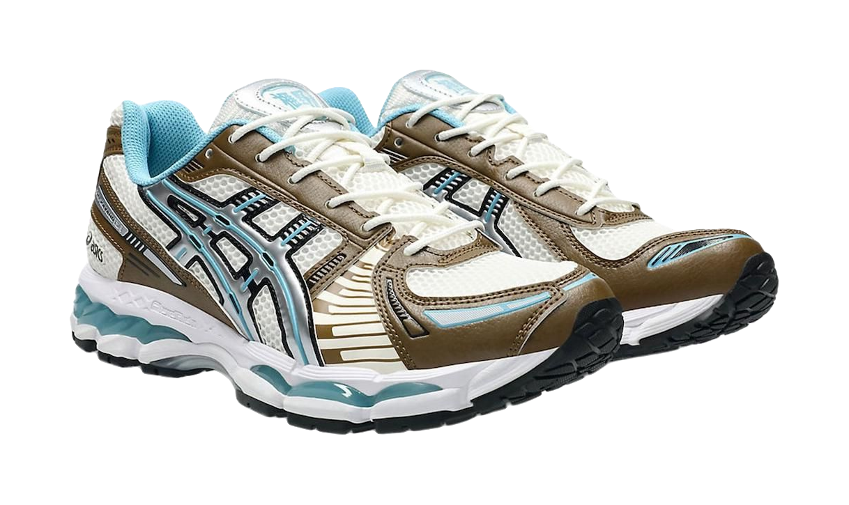 ASICS GEL Kayano 12.1 Abrasion Resistant Low top Running Shoes Unisex Blue Brown  vjsneaker.com