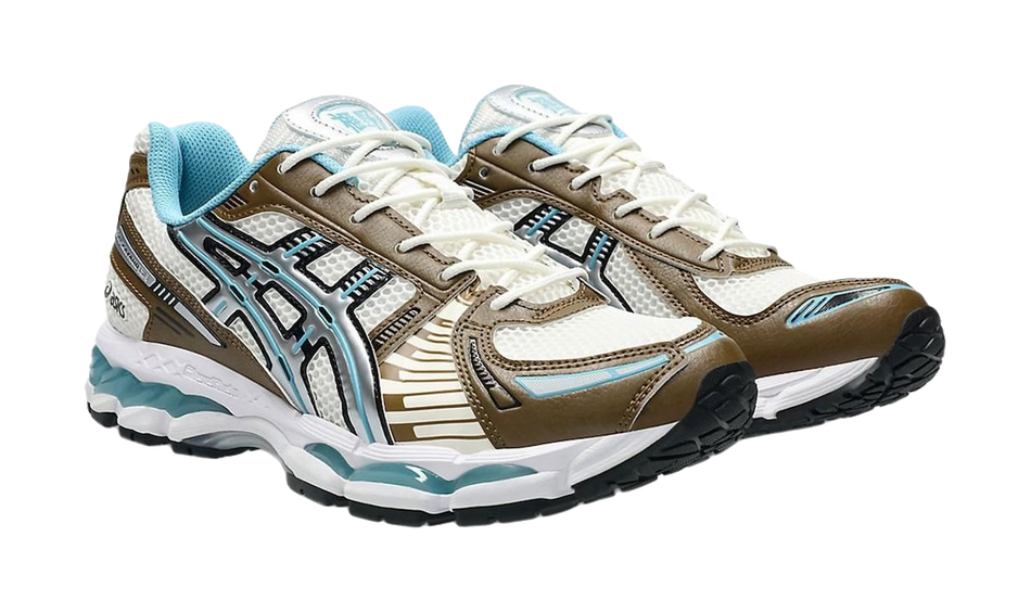 ASICS GEL Kayano 12.1 Abrasion Resistant Low top Running Shoes Unisex Blue Brown  vjsneaker.com