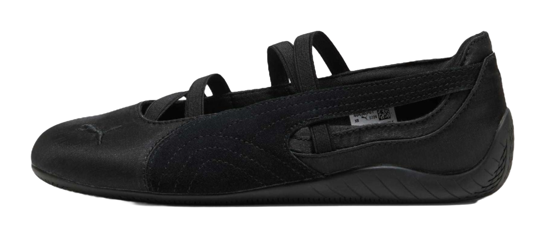 PUMA Speedcat Ballet Black Cool Dark Gray Satin Womens  vjsneaker.com