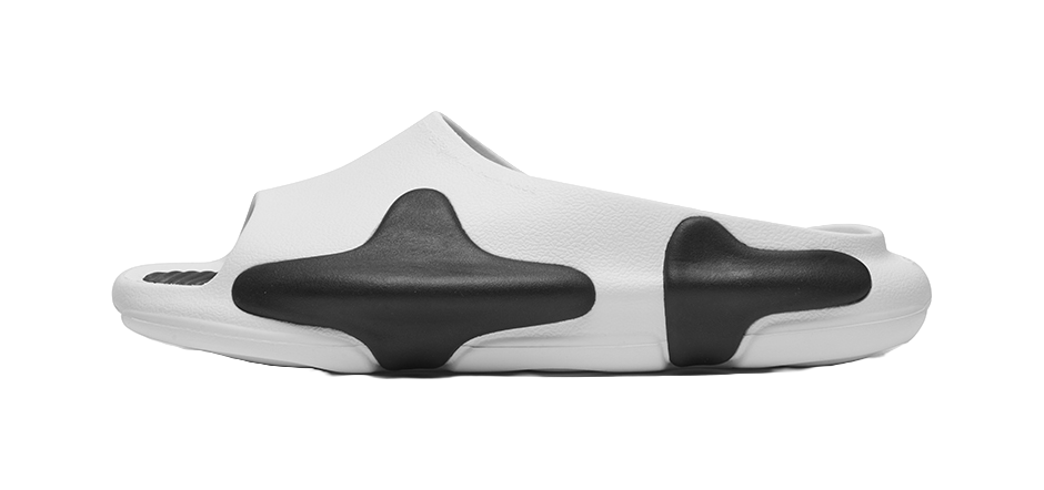EQLZ EQUALIZER Oasis EVA Totem Slide Slippers Unisex White Black