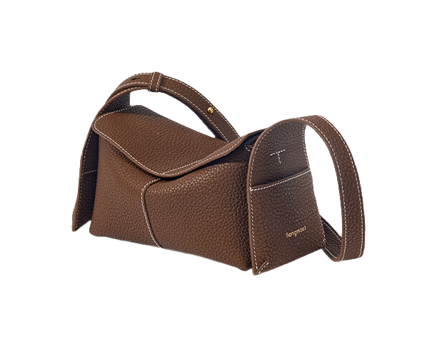 Songmont Mini Drippy Roof Bag B23GE17001 - Full-Grain Leather Crossbody Bag