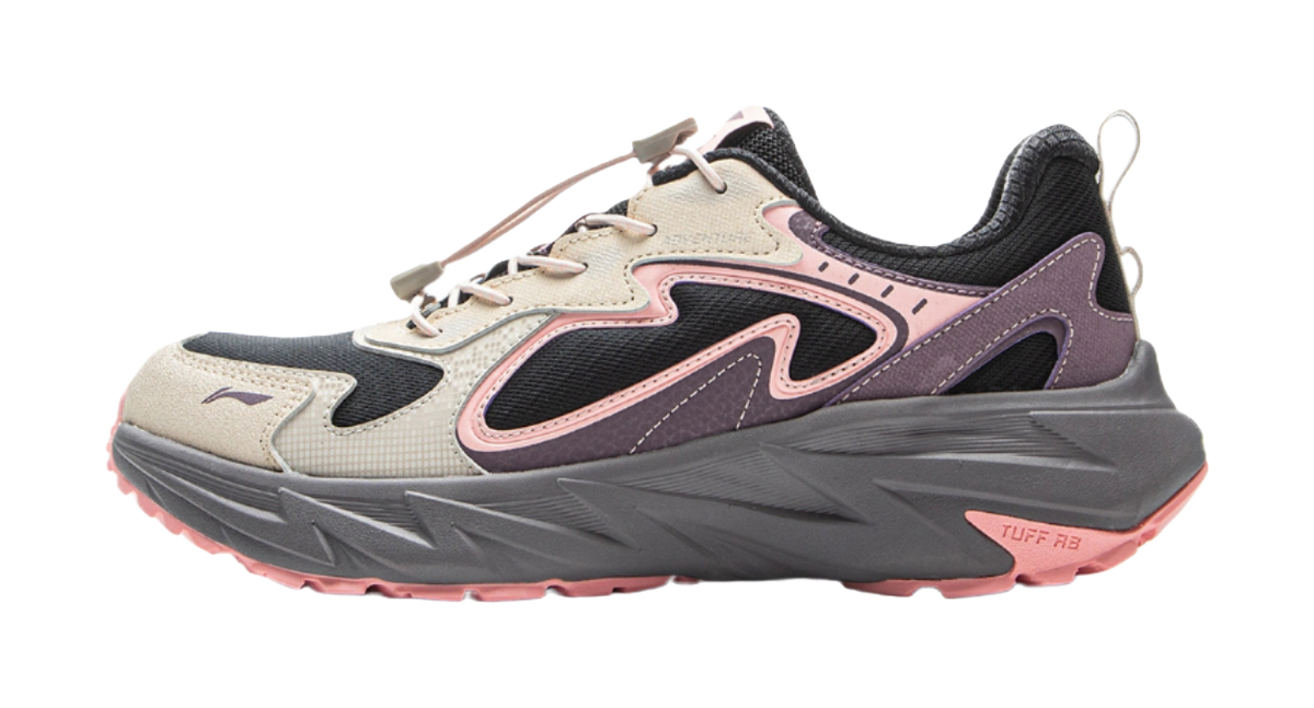 Li Ning children's outdoor synthetic leather vertical and horizontal V2 simple casual grip children's outdoor shoes  VJSNEAKER