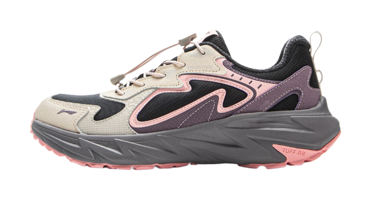 Li Ning children's outdoor synthetic leather vertical and horizontal V2 simple casual grip children's outdoor shoes  VJSNEAKER