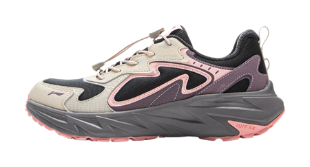 Li Ning children's outdoor synthetic leather vertical and horizontal V2 simple casual grip children's outdoor shoes  VJSNEAKER