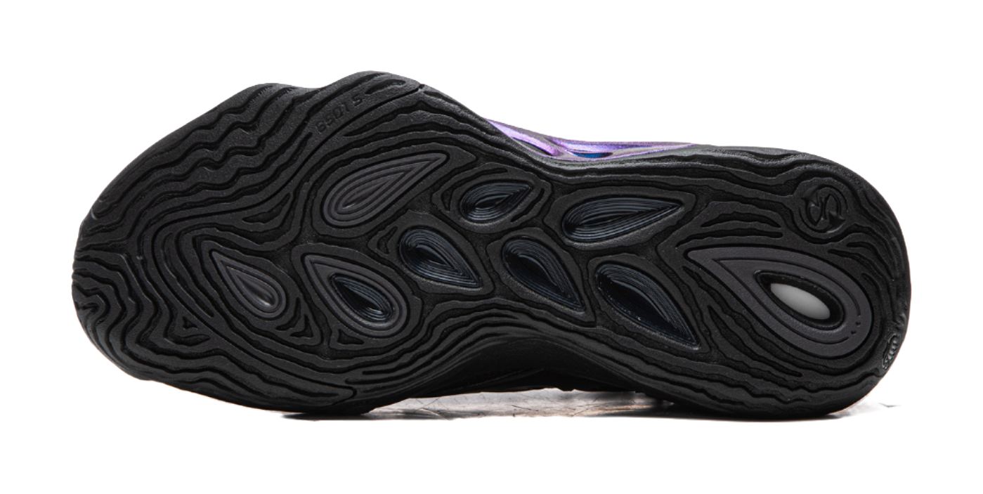 Li-Ning BadFive Sniper 2 Super "Purple Lightning Flash" ABFW013-6 - Outdoor Basketball Shoe Unisex Black Purple