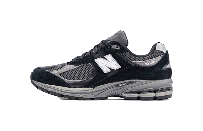 New Balance 2002R Black Dark Grey White  vjsneaker.com