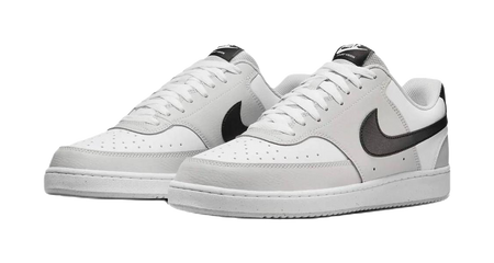 Nike Court Vision Low Grey Fog White Black  vjsneaker.com