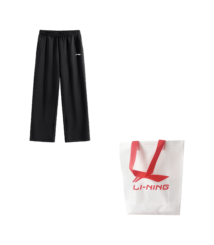 Li Ning Casual Pants Unisex Black Moderate Sweatpants  VJSNEAKER