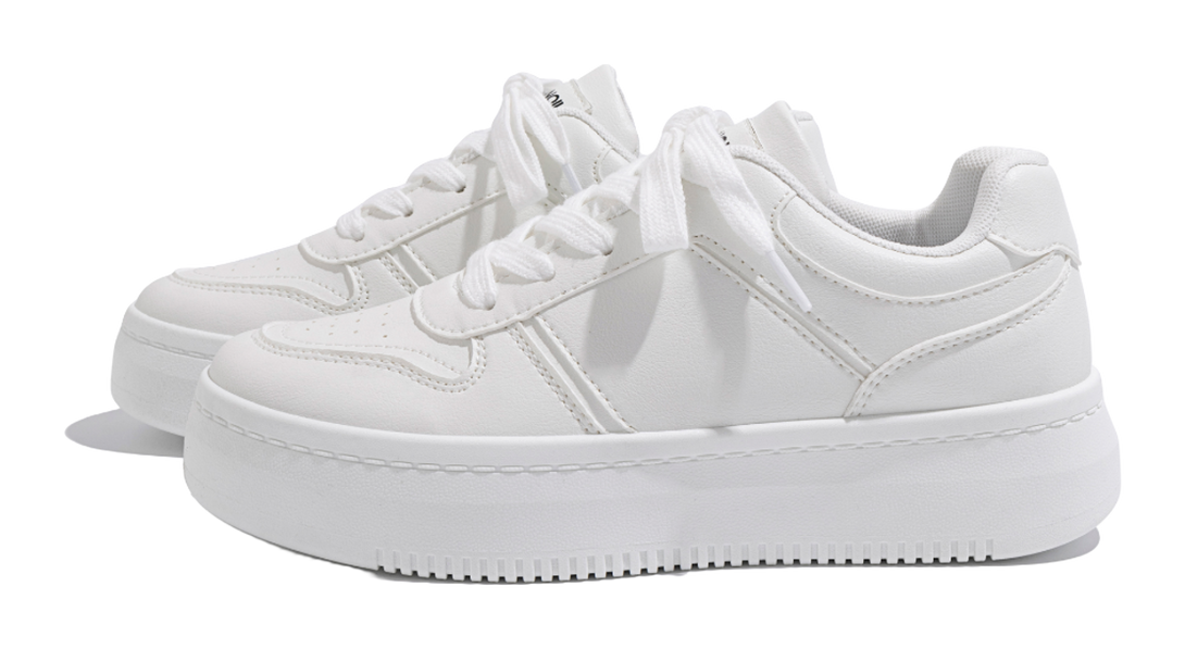 HUANQIU Air Force 1 Coverage Lightweight Height Increasing Low top Skateboard Shoes Women's 