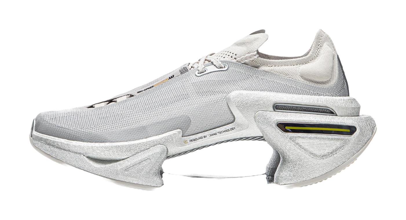 Li Ning Shadow 3.0 Fabric Low top BOOM Technology Long Distance Running Sprint Running Shoes Unisex Silver  VJsneaker