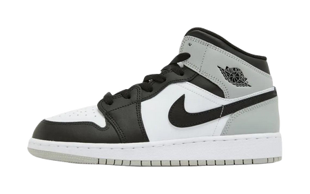 Jordan Air Jordan 1 Abrasion Resistant Mid top Childrens Basketball Shoes Black White Teenagers  VJSNEAKER