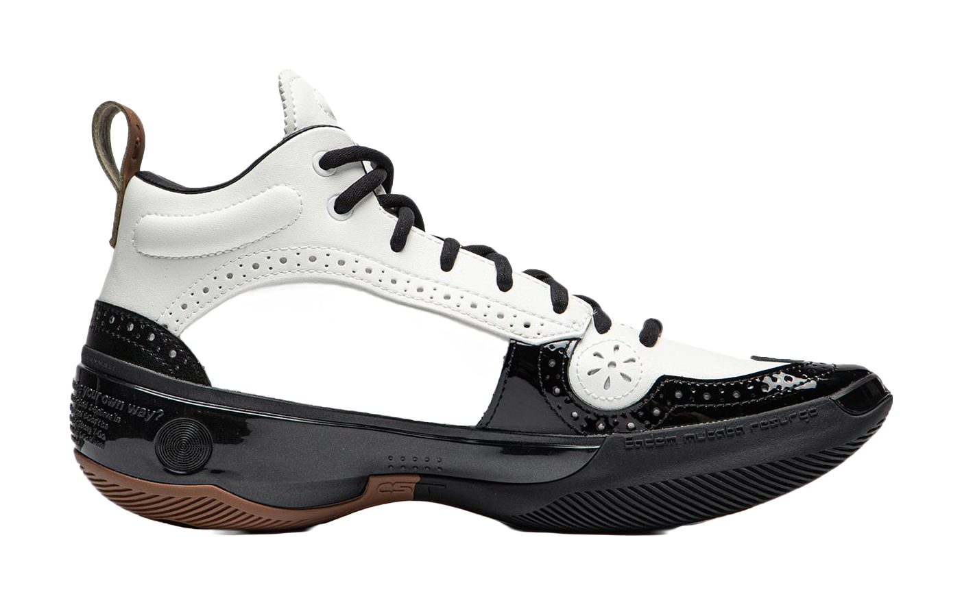 LiNing WOW 10 Gentleman Mid top Basketball Shoes Mens Black White  VJSNEAKER