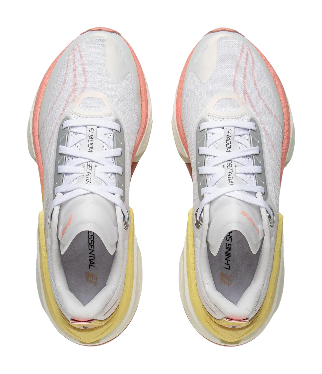 LiNing Shadow 3 ESSENTIAL Cushioning Support Rebound Low Top Casual Running Shoes Women's Standard White Gold Mist 