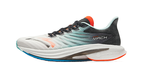 Anta MACH 4.0 Slip Resistant Abrasion Resistant Low top Running Shoes Men's Black White Blue 