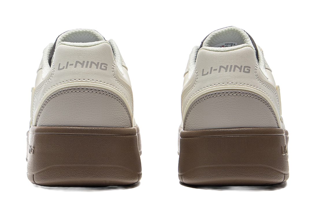 LiNing Yuanbao V3 Anti Slip Wear Resistant Low Top Skateboard Shoes Men's Ecru 