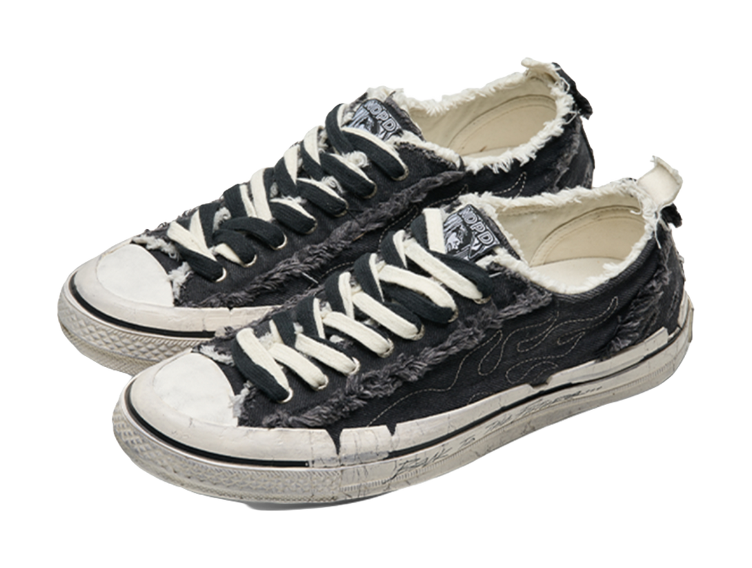 VESSEL Low top Canvas Shoes Unisex Black 