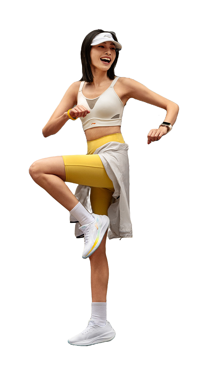 LiNing WuShi Lite 2.0 Cushioning Anti-Slip Wear-Resistant Breathability Low-Top Running Shoes Women's Standard White 