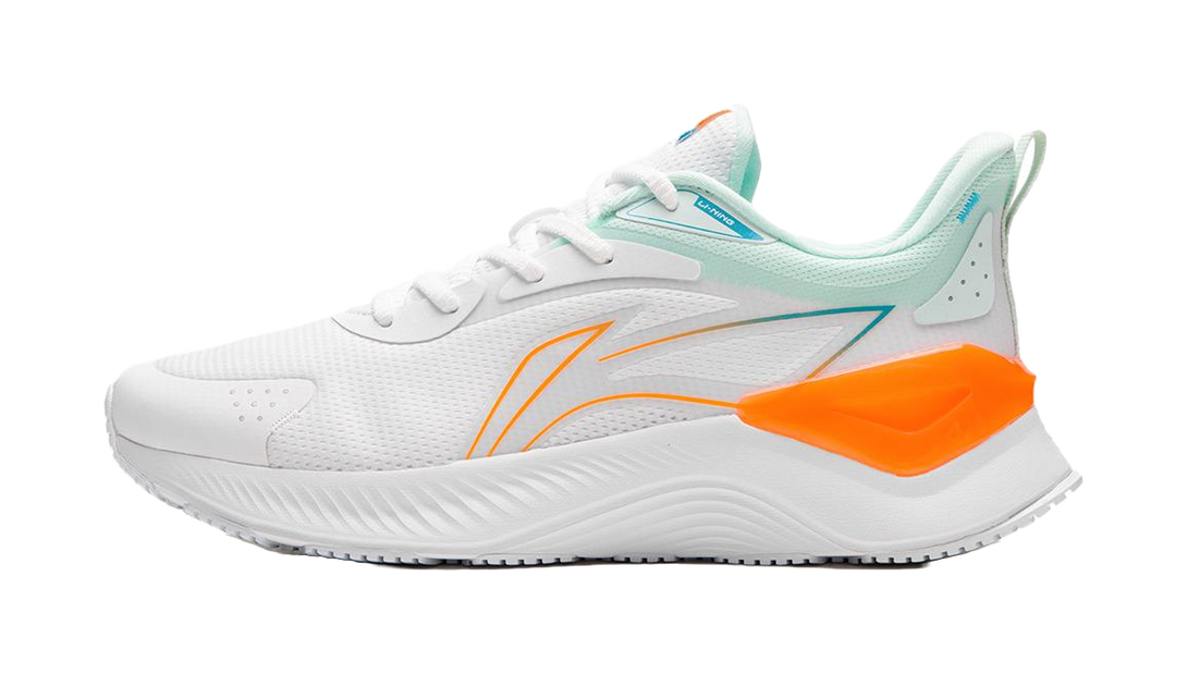 LiNing YueYing Element Shock Absorbers Slip Resistant Abrasion Resistant Low top Running Shoes Men's White 